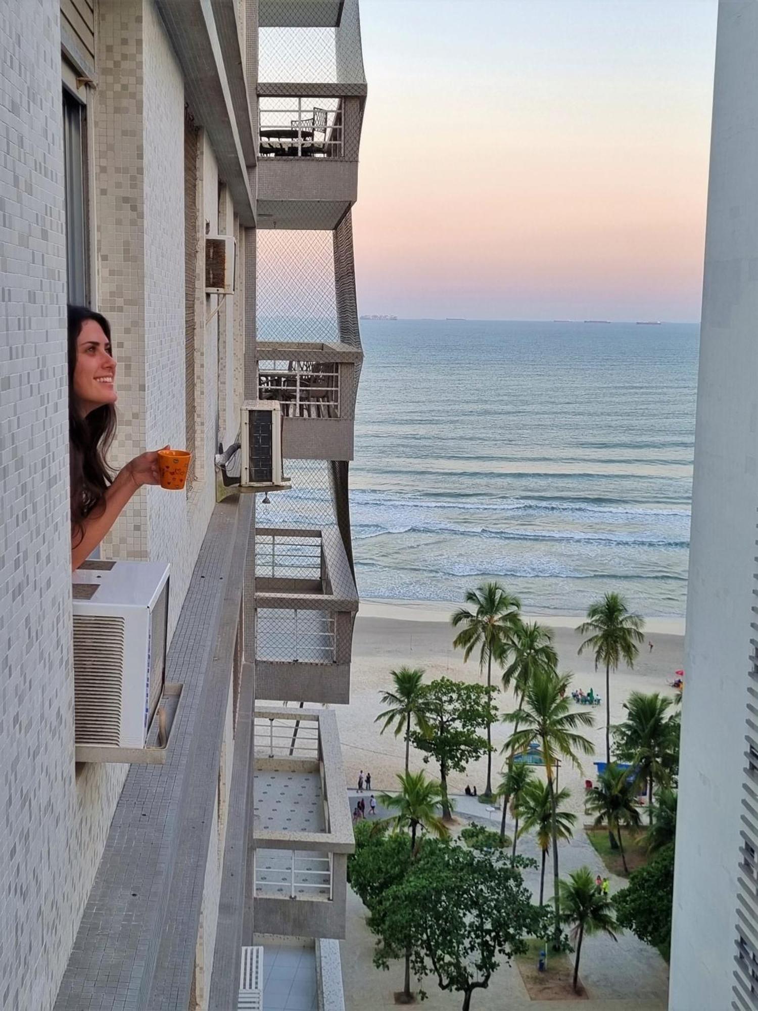 Apto Pe Na Areia Praia Das Pitangueiras - Centro Guarujá Buitenkant foto